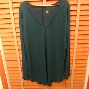 NWT Mossimo teal long sleeve t shirt XXL